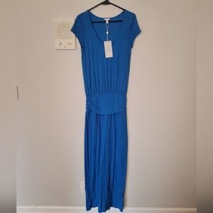 NWT Soft Joie maxi dress blue Small